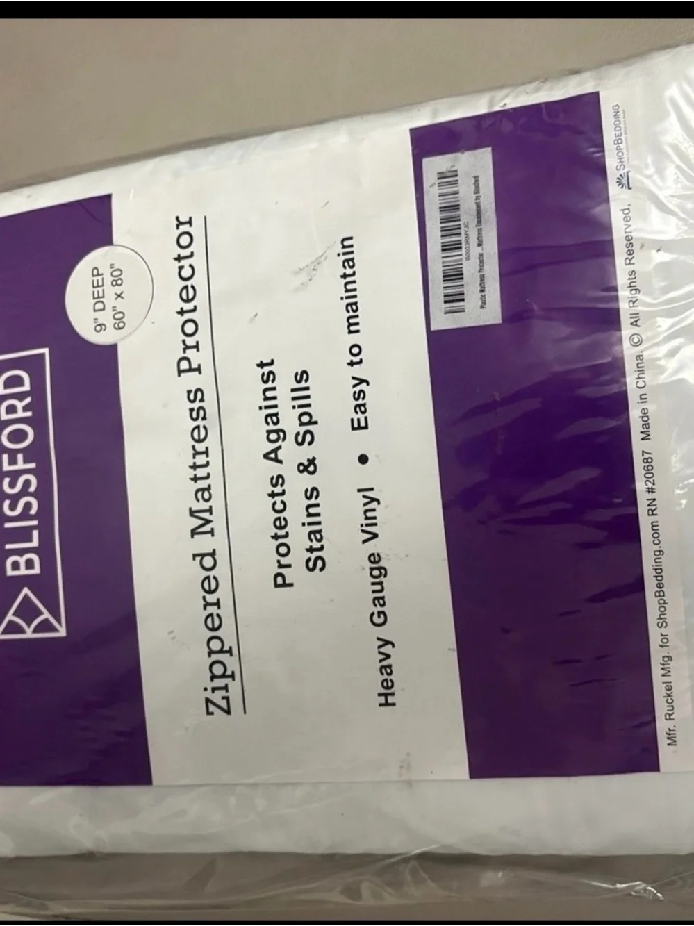 Waterproof White Mattress Protector - Allergy Relief